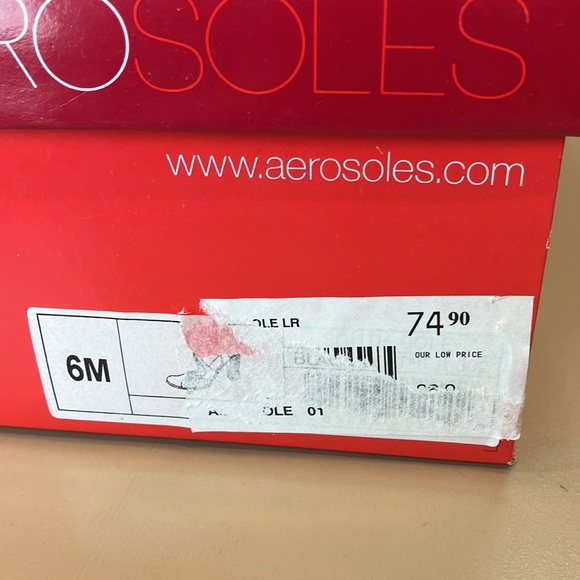 Aerosols gray fabric sling back sandals - Picture 10 of 10